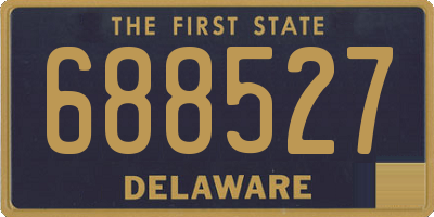 DE license plate 688527