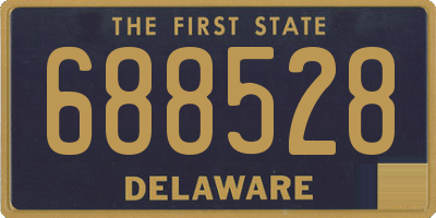 DE license plate 688528