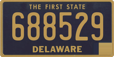 DE license plate 688529