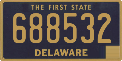 DE license plate 688532