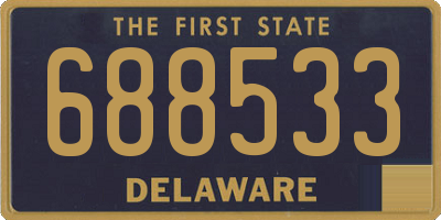 DE license plate 688533