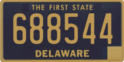 DE license plate 688544