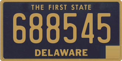 DE license plate 688545