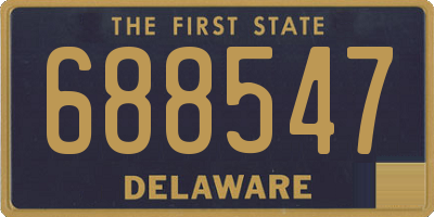 DE license plate 688547