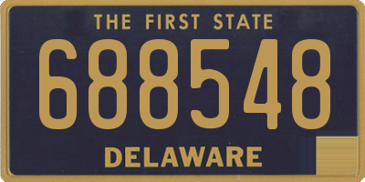 DE license plate 688548
