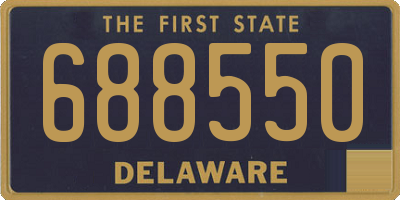 DE license plate 688550