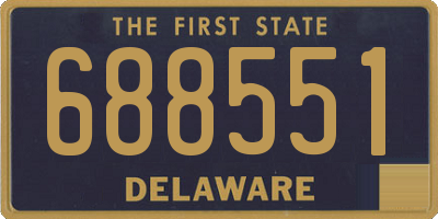 DE license plate 688551