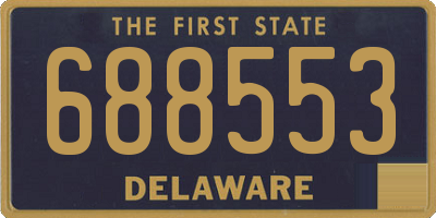 DE license plate 688553