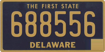 DE license plate 688556