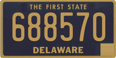 DE license plate 688570