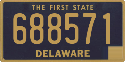 DE license plate 688571