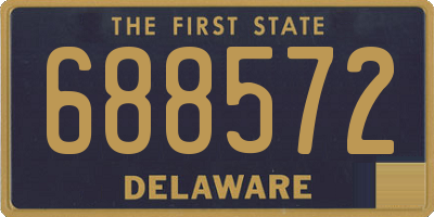 DE license plate 688572