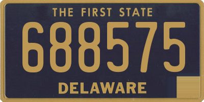 DE license plate 688575