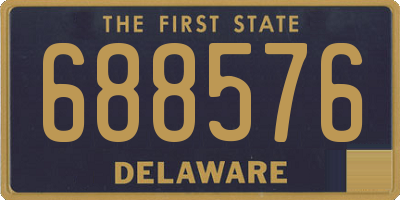 DE license plate 688576