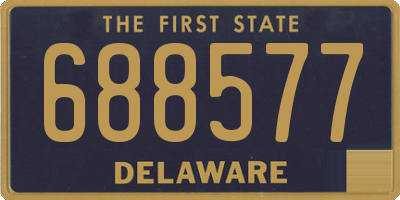 DE license plate 688577