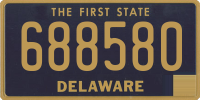 DE license plate 688580
