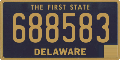 DE license plate 688583