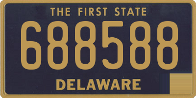 DE license plate 688588