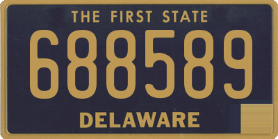 DE license plate 688589