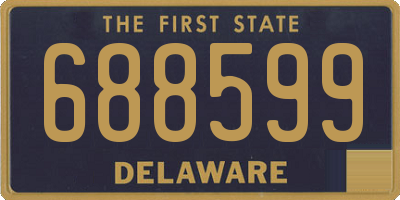 DE license plate 688599