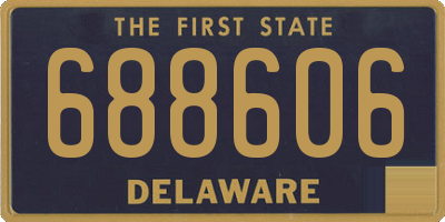 DE license plate 688606