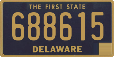 DE license plate 688615