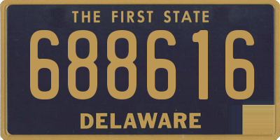 DE license plate 688616