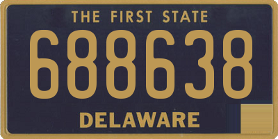DE license plate 688638