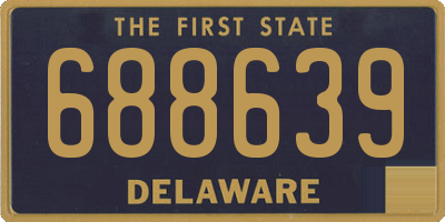 DE license plate 688639