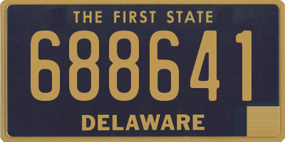 DE license plate 688641