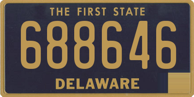 DE license plate 688646