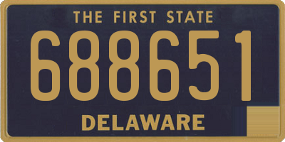 DE license plate 688651