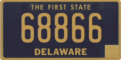 DE license plate 68866