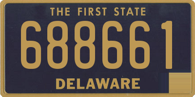 DE license plate 688661