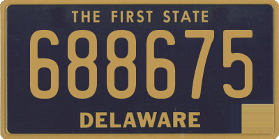 DE license plate 688675