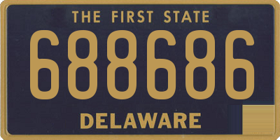 DE license plate 688686