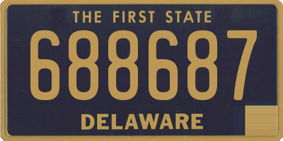 DE license plate 688687