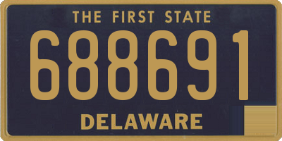 DE license plate 688691