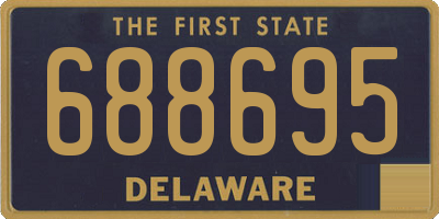 DE license plate 688695
