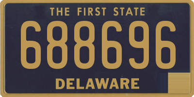 DE license plate 688696