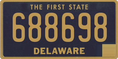 DE license plate 688698
