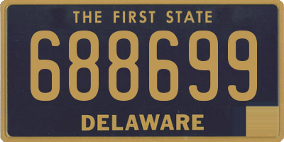 DE license plate 688699