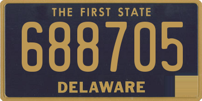 DE license plate 688705