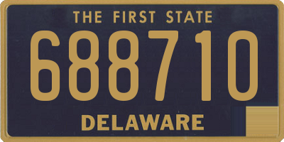 DE license plate 688710
