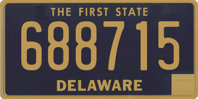 DE license plate 688715