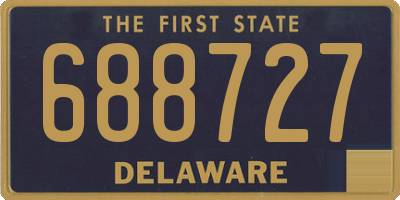 DE license plate 688727