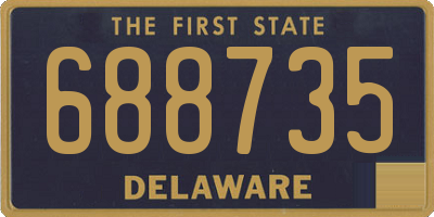 DE license plate 688735