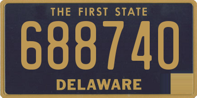 DE license plate 688740