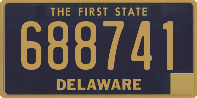 DE license plate 688741