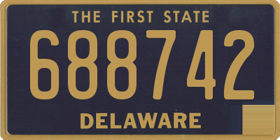 DE license plate 688742
